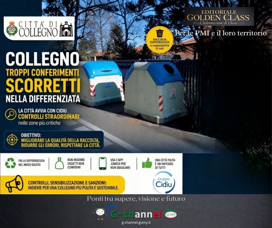Collegno, controlli sulla differenziata contro gli errori nei rifiuti